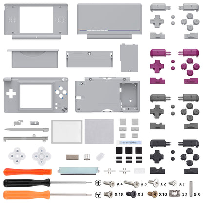 eXtremeRate ニンテンドーDS Lite用交換フルハウジングシェル＆ボタンセット保護フィルム付き【クラシック1989 GB DMG-01】