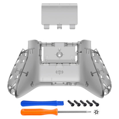 eXtremeRate Xbox Series X&Sコントローラー用交換ボトムシェル＆バッテリーカバー【クリアブラック】