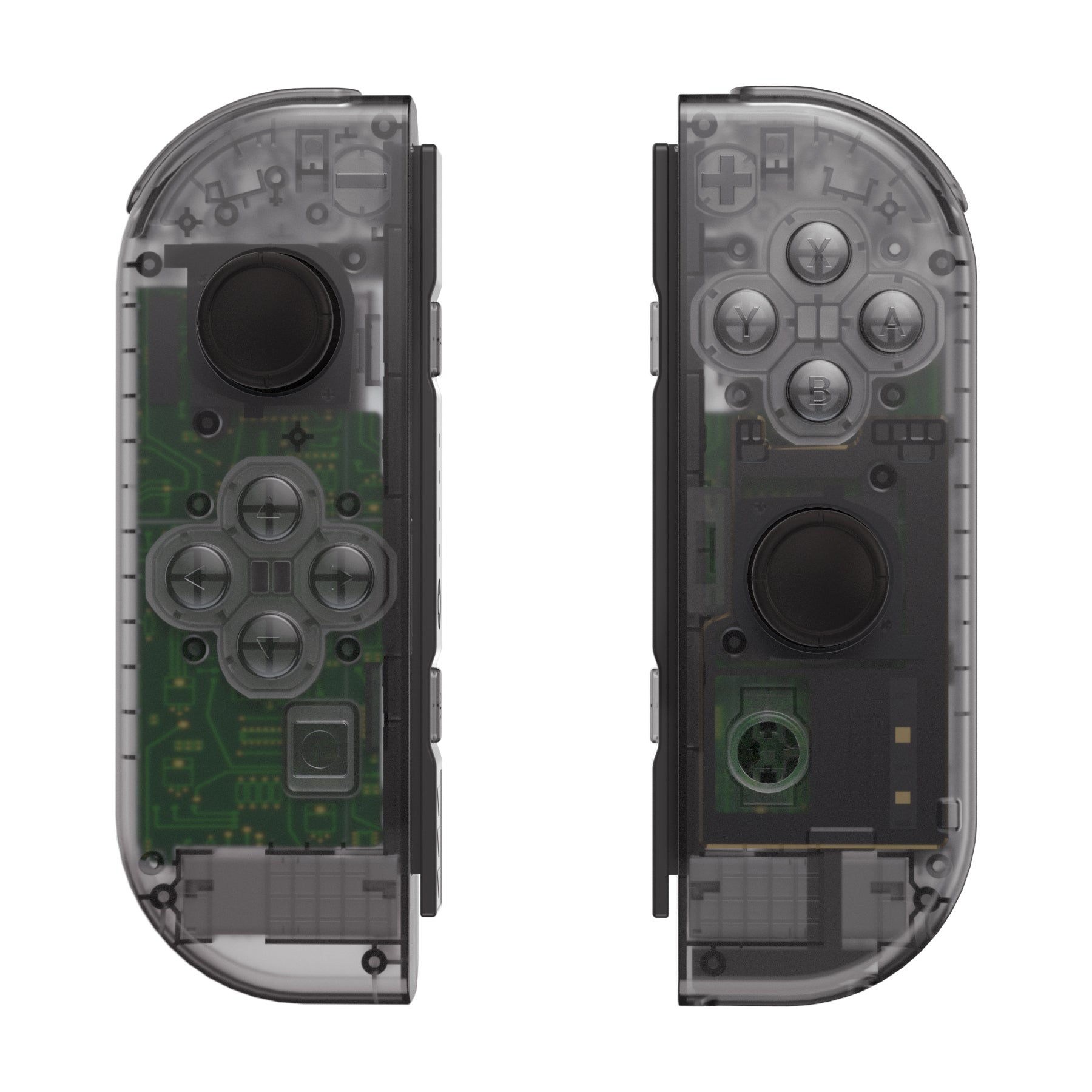 eXtremeRate NS Switch用ジョイコン交換フルセットシェルケースボタン付き【クリアブラック】 extremerate JP