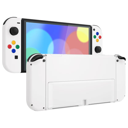 eXtremeRate Custom Replacement Full Set Shell with Buttons for Nintendo Switch OLED - White eXtremeRate