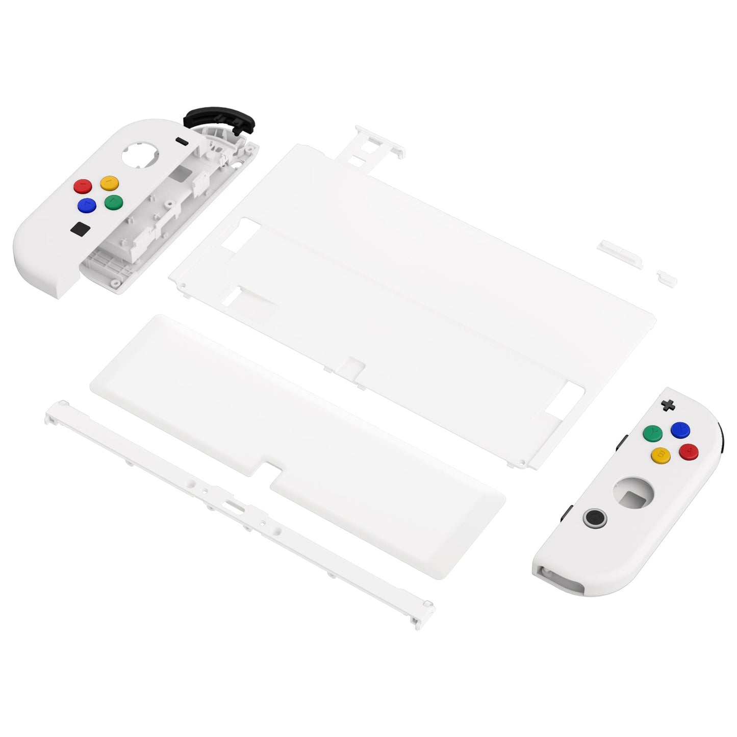 eXtremeRate Custom Replacement Full Set Shell with Buttons for Nintendo Switch OLED - White eXtremeRate