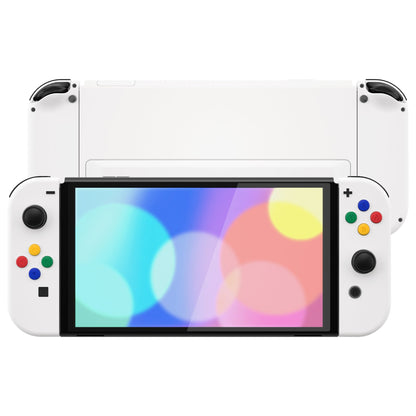 eXtremeRate Custom Replacement Full Set Shell with Buttons for Nintendo Switch OLED - White eXtremeRate