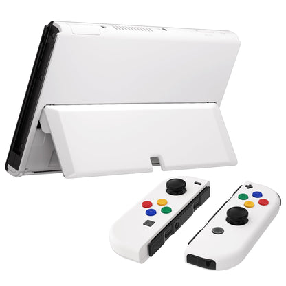 eXtremeRate Custom Replacement Full Set Shell with Buttons for Nintendo Switch OLED - White eXtremeRate