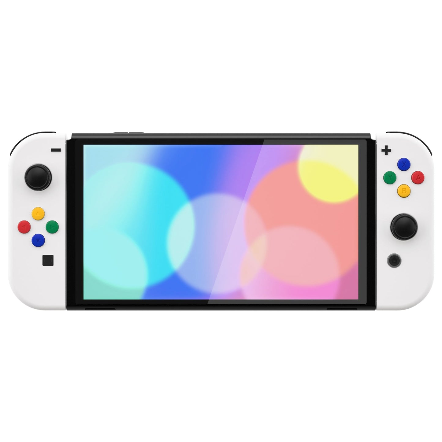 eXtremeRate Custom Replacement Full Set Shell with Buttons for Nintendo Switch OLED - White eXtremeRate