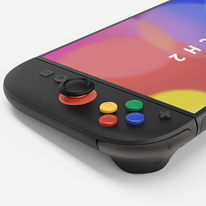 eXtremeRate Nintendo Switch 2対応ジョイコン交換フルセットシェルケース、方向ボタンバージョンボタン付き - デラックス版【ブラック】