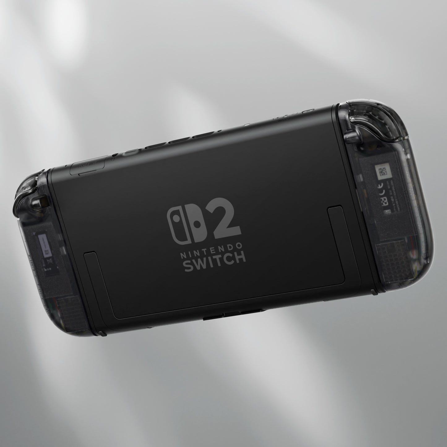 eXtremeRate Nintendo Switch 2対応ジョイコン交換フルセットシェルケース、方向ボタンバージョンボタン付き - デラックス版【クリアブラック】
