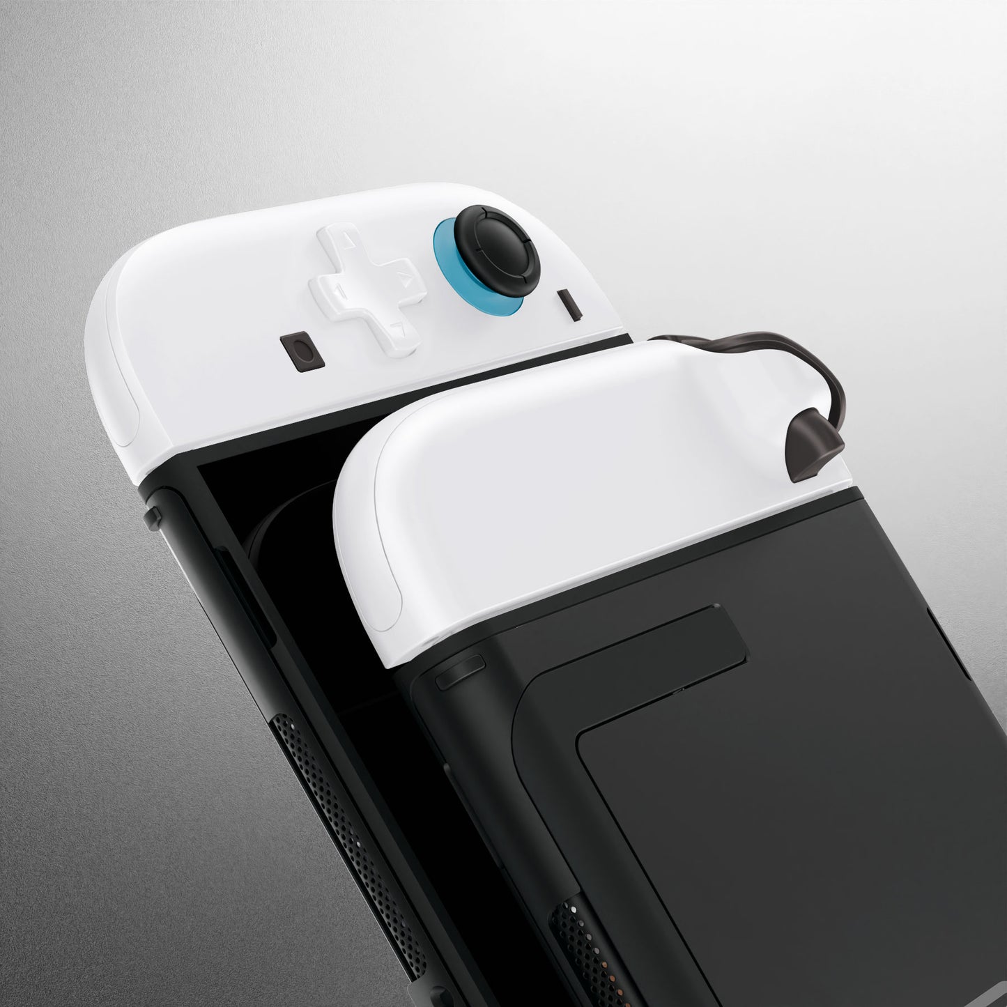 eXtremeRate Nintendo Switch 2対応ジョイコン交換フルセットシェルケース、方向ボタンバージョンボタン付き - デラックス版【ホワイト】