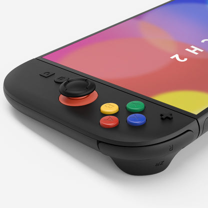 eXtremeRate Nintendo Switch 2対応ジョイコン交換フルセットシェルケース、方向ボタンバージョンボタン付き - エッセンス版【ブラック】