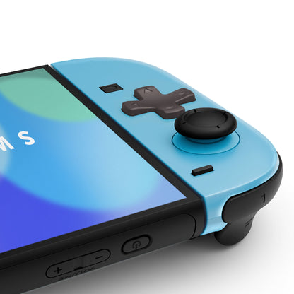 eXtremeRate Nintendo Switch 2対応ジョイコン交換フルセットシェルケース、方向ボタンバージョンボタン付き - エッセンス版【ブルー&オレンジ】