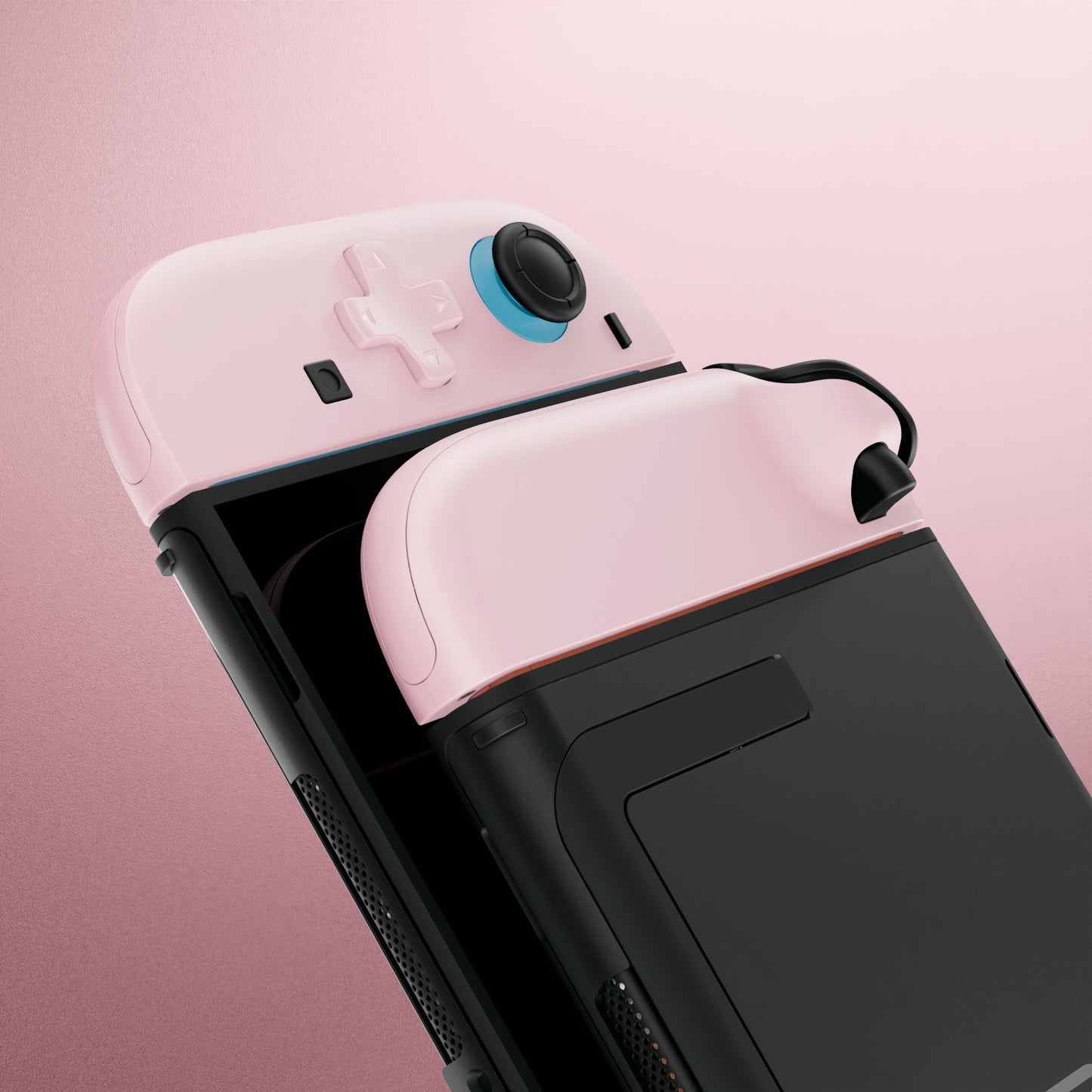 eXtremeRate Nintendo Switch 2対応ジョイコン交換フルセットシェルケース、方向ボタンバージョンボタン付き - エッセンス版【チェリーブロッサムピンク】