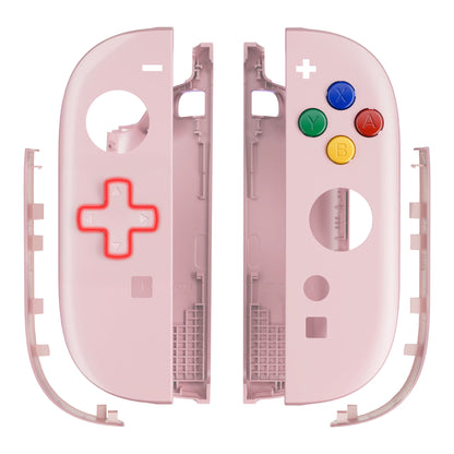 eXtremeRate Nintendo Switch 2対応ジョイコン交換フルセットシェルケース、方向ボタンバージョンボタン付き - エッセンス版【チェリーブロッサムピンク】