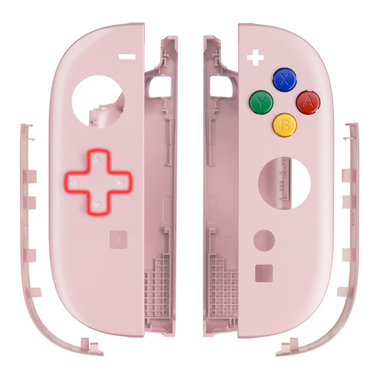 eXtremeRate Nintendo Switch 2対応ジョイコン交換フルセットシェルケース、方向ボタンバージョンボタン付き - エッセンス版【チェリーブロッサムピンク】