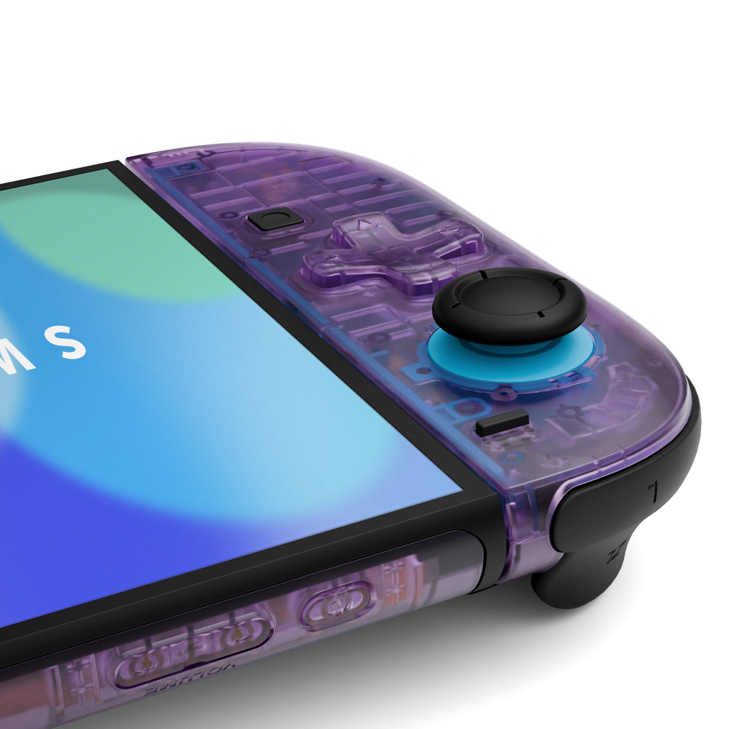 eXtremeRate Nintendo Switch 2対応交換フルセットシェル、方向ボタンバージョンボタン付き - エッセンス版【クリアパープル】