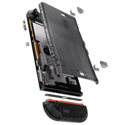 eXtremeRate Nintendo Switch 2対応交換フルセットシェル、方向ボタンバージョンボタン付き - エッセンス版【クリアブラック】