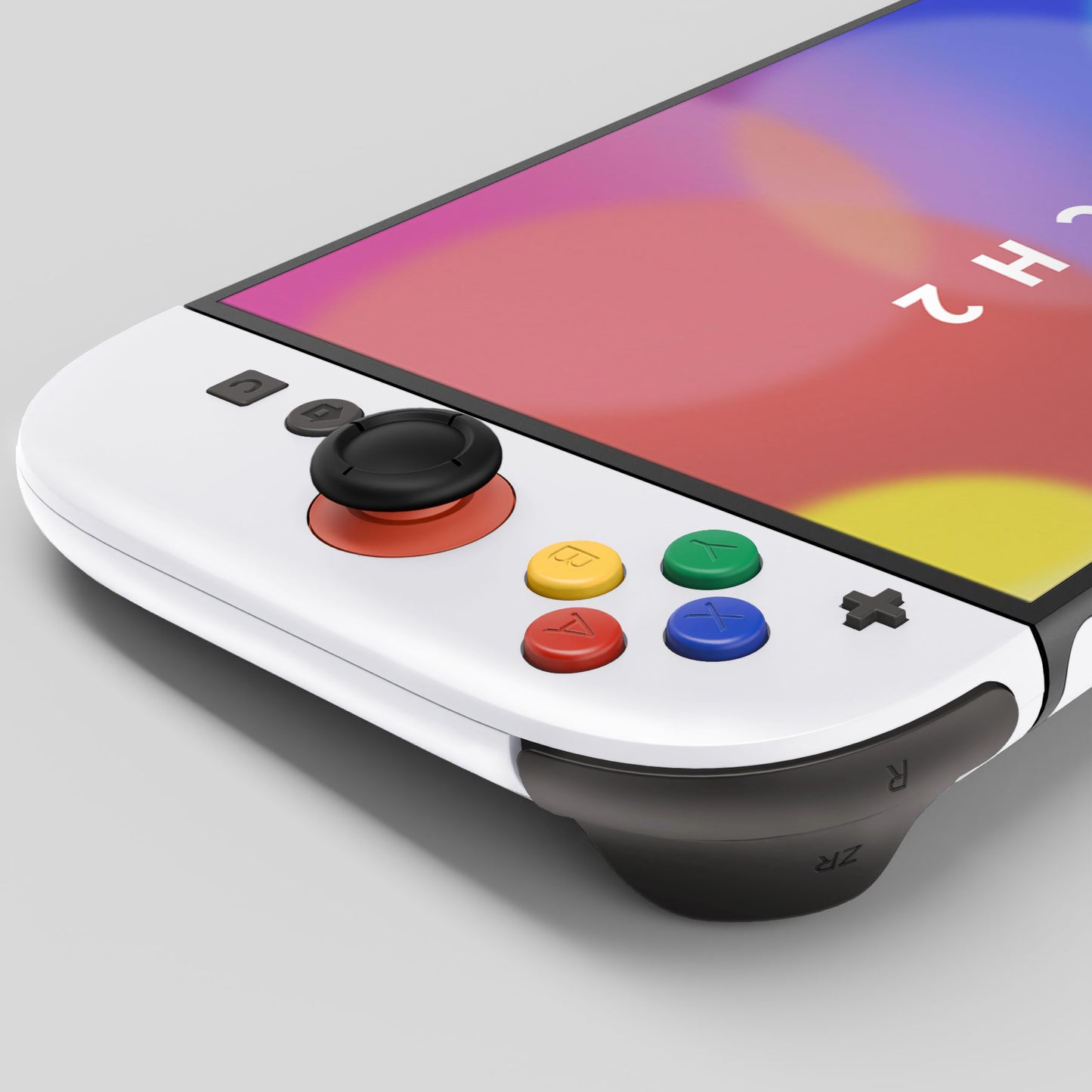 eXtremeRate Nintendo Switch 2対応交換フルセットシェル、方向ボタンバージョンボタン付き - デラックス版【ホワイト】