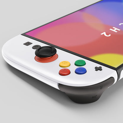 eXtremeRate Nintendo Switch 2対応交換フルセットシェル、方向ボタンバージョンボタン付き - デラックス版【ホワイト】