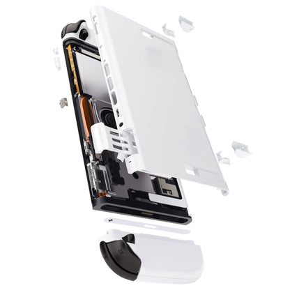 eXtremeRate Nintendo Switch 2対応交換フルセットシェル、方向ボタンバージョンボタン付き - デラックス版【ホワイト】