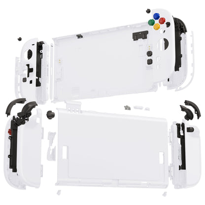 eXtremeRate Nintendo Switch 2対応交換フルセットシェル、方向ボタンバージョンボタン付き - デラックス版【ホワイト】