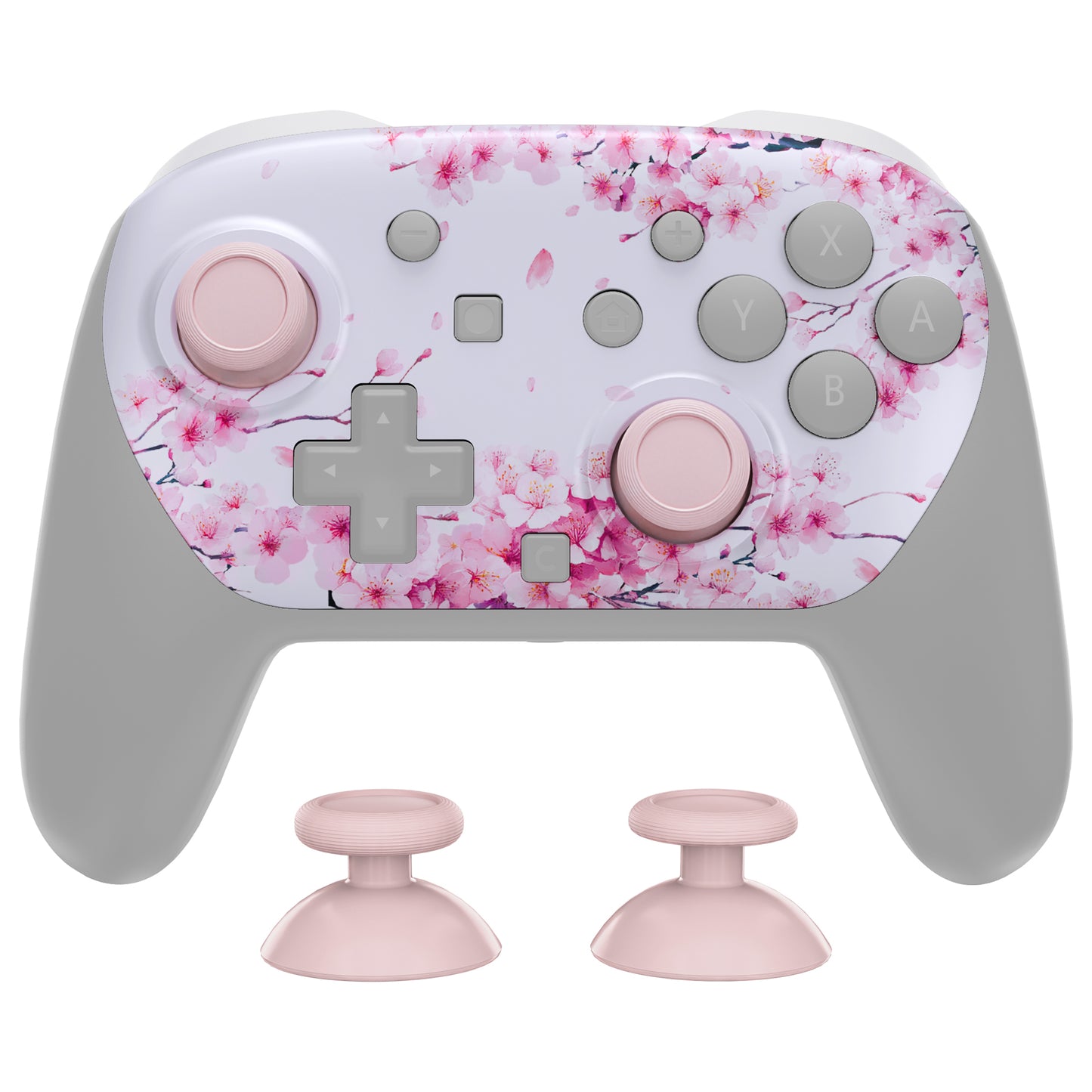 eXtremeRate Nintendo Switch 2 Proコントローラー対応DIY交換用フェイスプレートシェル【桜のささやき】