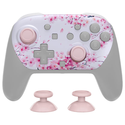 eXtremeRate Nintendo Switch 2 Proコントローラー対応DIY交換用フェイスプレートシェル【桜のささやき】