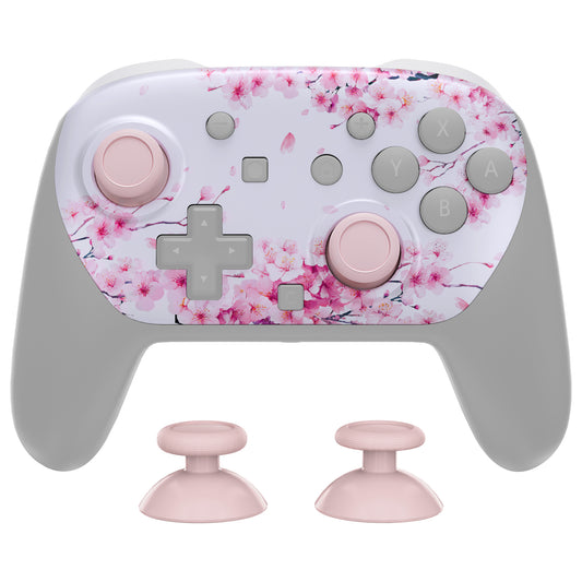 eXtremeRate Nintendo Switch 2 Proコントローラー対応DIY交換用フェイスプレートシェル【桜のささやき】