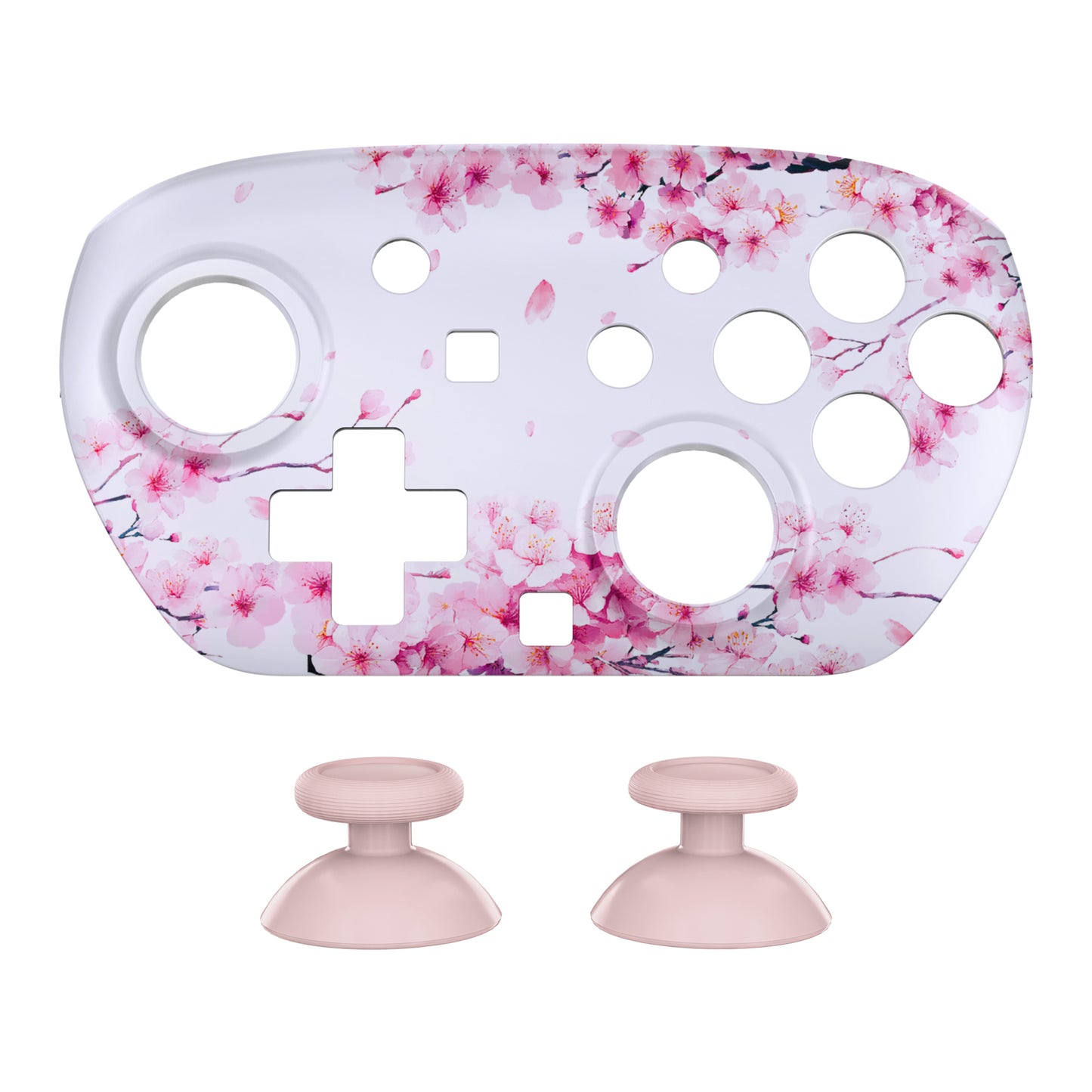 eXtremeRate Nintendo Switch 2 Proコントローラー対応DIY交換用フェイスプレートシェル【桜のささやき】