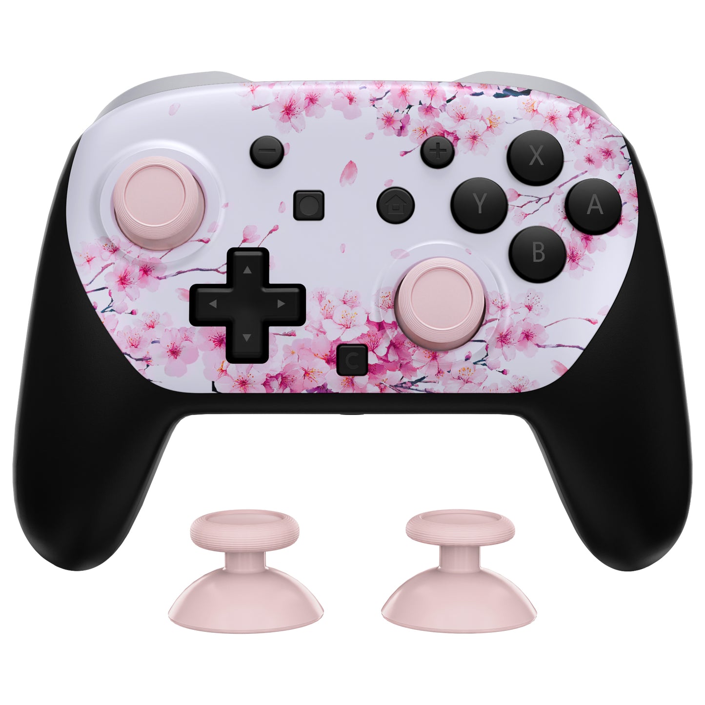eXtremeRate Nintendo Switch 2 Proコントローラー対応DIY交換用フェイスプレートシェル【桜のささやき】