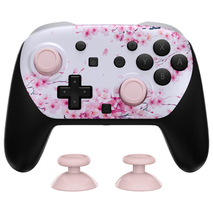 eXtremeRate Nintendo Switch 2 Proコントローラー対応DIY交換用フェイスプレートシェル【桜のささやき】