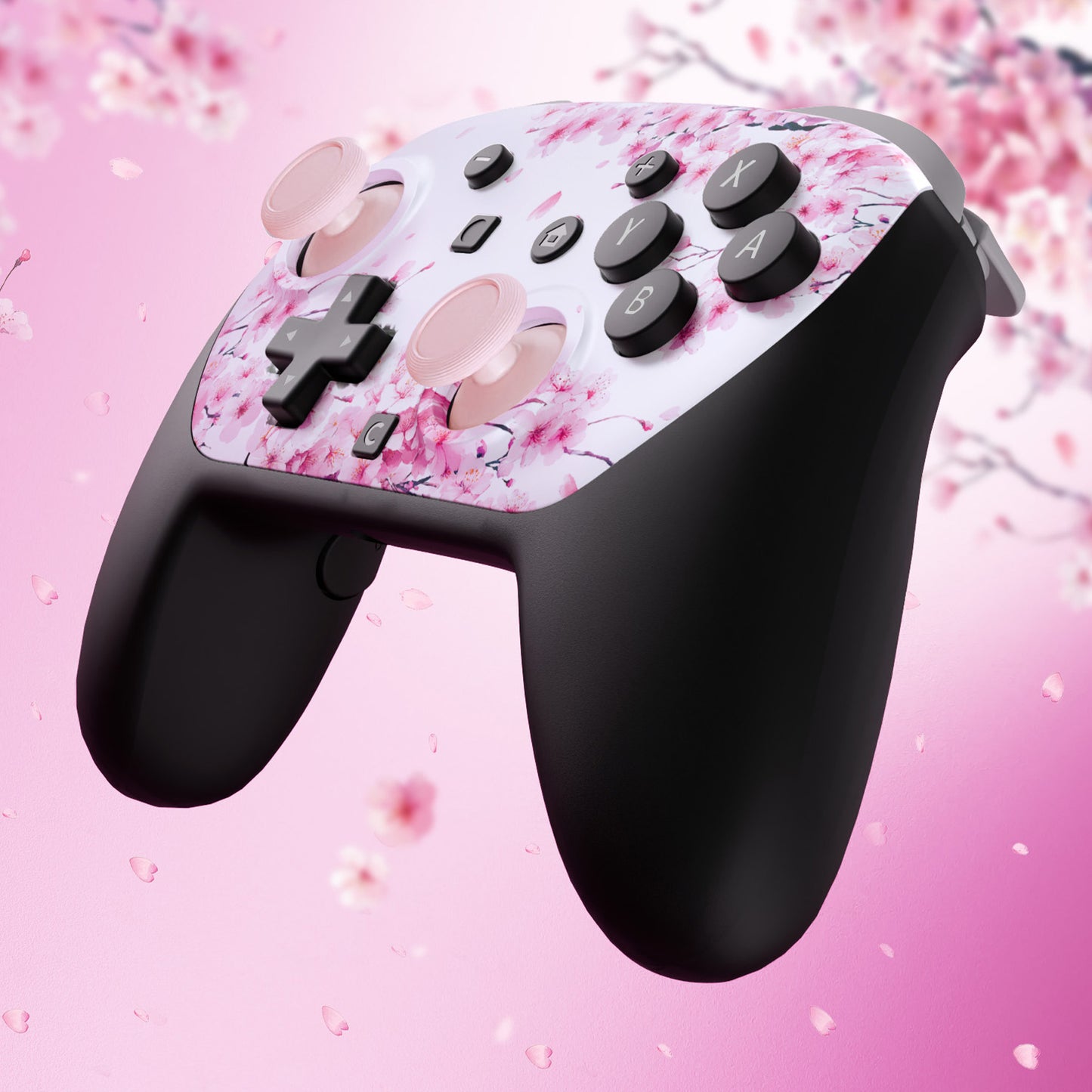 eXtremeRate Nintendo Switch 2 Proコントローラー対応DIY交換用フェイスプレートシェル【桜のささやき】