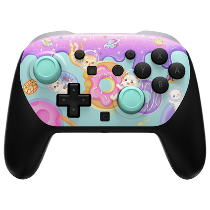 eXtremeRate Nintendo Switch 2 Proコントローラー対応DIY交換用フェイスプレートシェル【猫ちゃんのドーナツ旅】