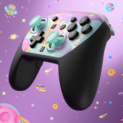 eXtremeRate Nintendo Switch 2 Proコントローラー対応DIY交換用フェイスプレートシェル【猫ちゃんのドーナツ旅】