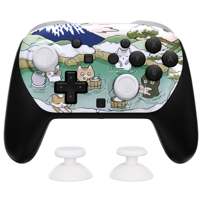 eXtremeRate Nintendo Switch 2 Proコントローラー対応DIY交換用フェイスプレートシェル【温泉キティ】