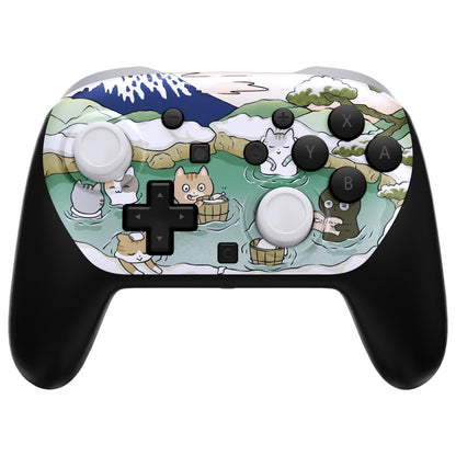 eXtremeRate Nintendo Switch 2 Proコントローラー対応DIY交換用フェイスプレートシェル【温泉キティ】