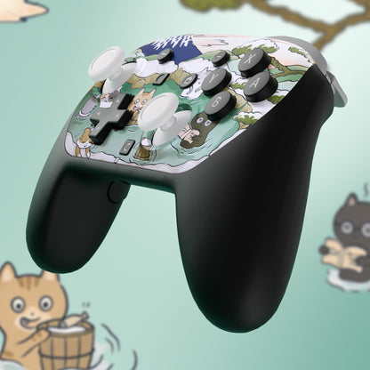 eXtremeRate Nintendo Switch 2 Proコントローラー対応DIY交換用フェイスプレートシェル【温泉キティ】
