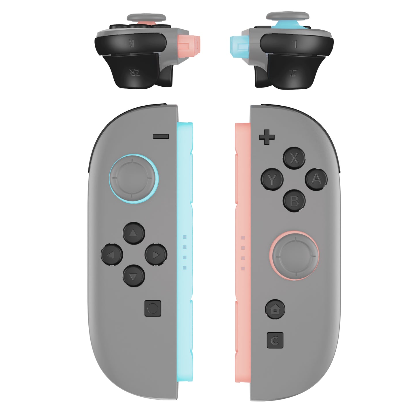 eXtremeRate Nintendo Switch 2ジョイコン対応交換フルセットボタン【ブラック】