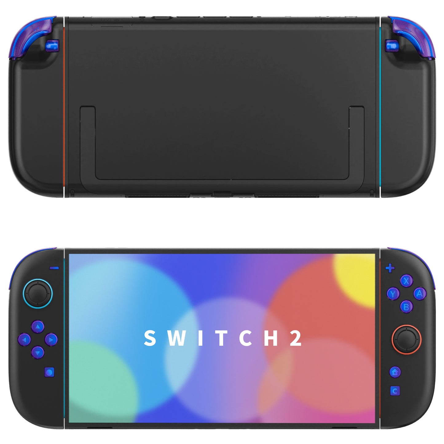 eXtremeRate Nintendo Switch 2ジョイコン対応交換フルセットボタン【カメレオンパープルブルー】