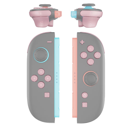 eXtremeRate Nintendo Switch 2ジョイコン対応交換フルセットボタン【チェリーブロッサムピンク】