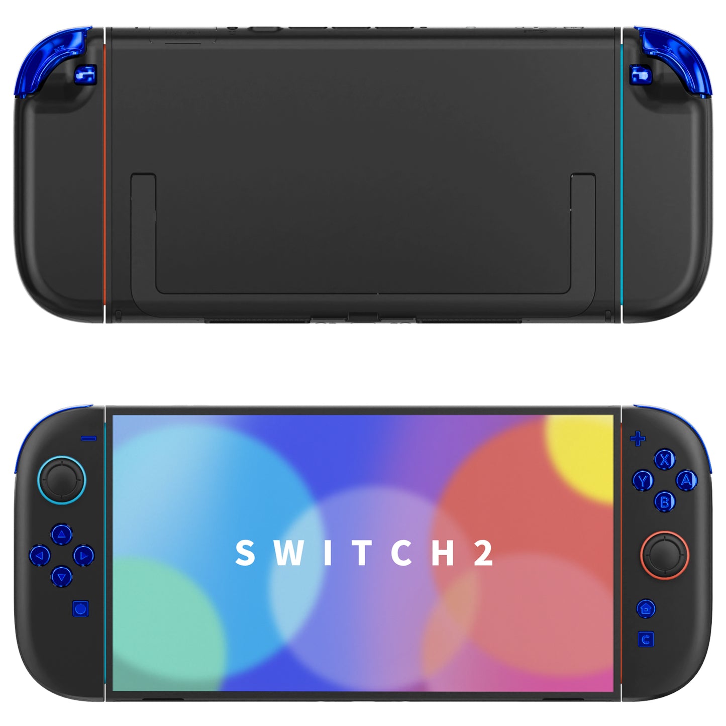 eXtremeRate Nintendo Switch 2ジョイコン対応交換フルセットボタン【クロムブルー】