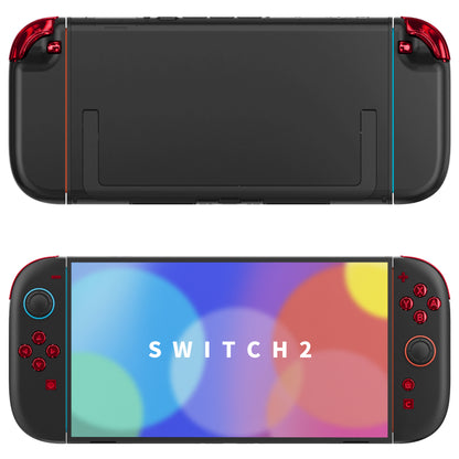 eXtremeRate Nintendo Switch 2ジョイコン対応交換フルセットボタン【クロムレッド】