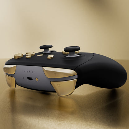 eXtremeRate Nintendo Switch 2 Proコントローラー用DIY交換フルセットボタン【シャンパンゴールド】