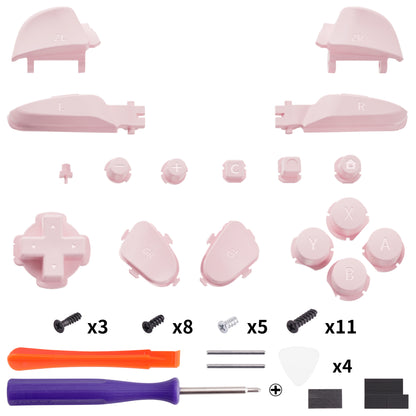 eXtremeRate Nintendo Switch 2 Proコントローラー用DIY交換フルセットボタン【チェリーブロッサムピンク】