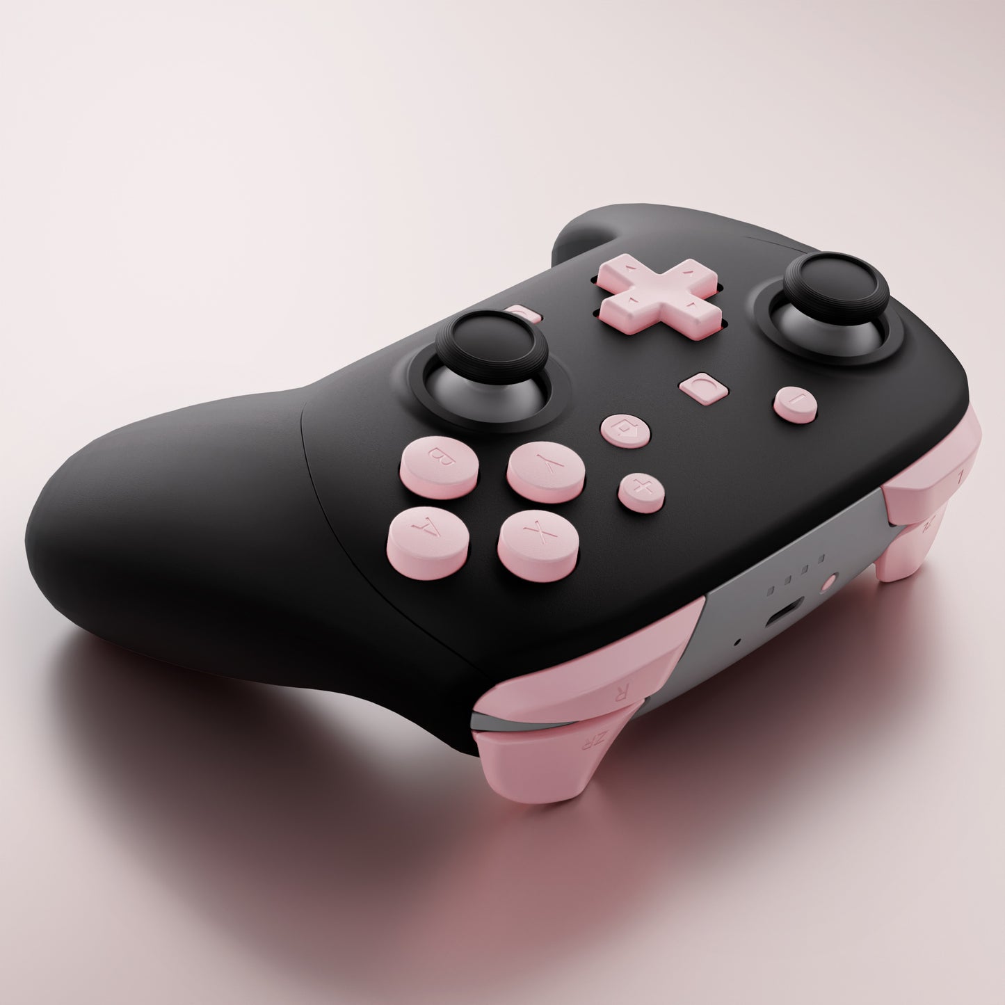 eXtremeRate Nintendo Switch 2 Proコントローラー用DIY交換フルセットボタン【チェリーブロッサムピンク】