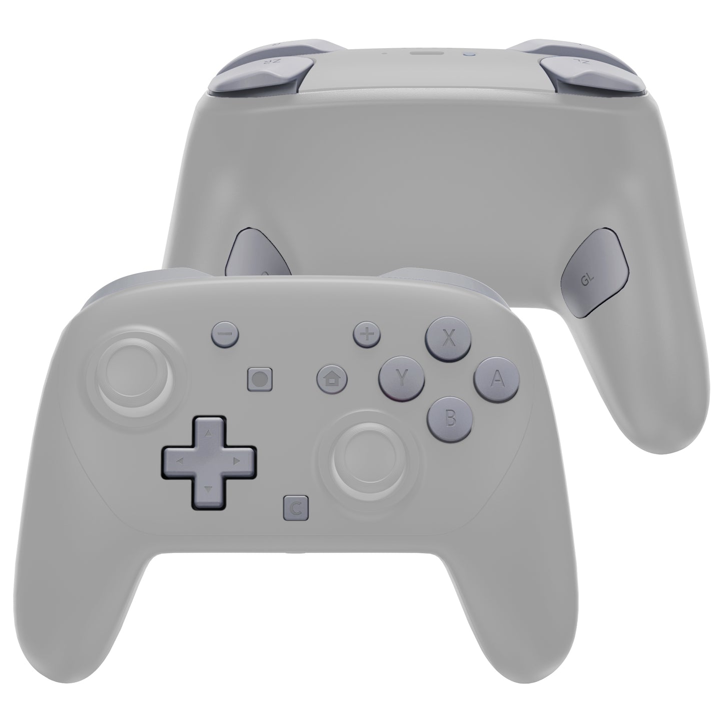 eXtremeRate Nintendo Switch 2 Proコントローラー用DIY交換フルセットボタン【グレー】