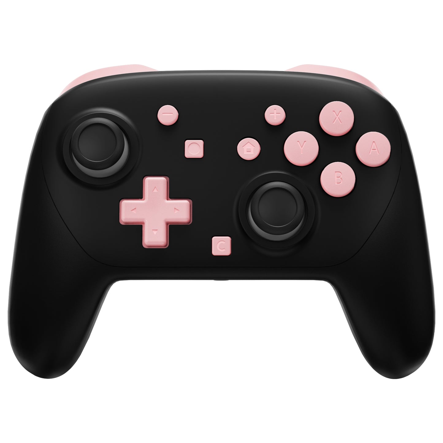 eXtremeRate Nintendo Switch 2 Proコントローラー用DIY交換フルセットボタン【パフィーピンク】