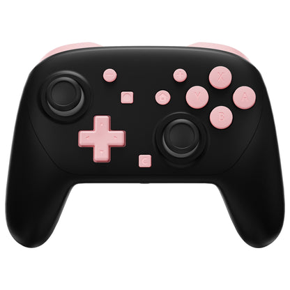 eXtremeRate Nintendo Switch 2 Proコントローラー用DIY交換フルセットボタン【パフィーピンク】
