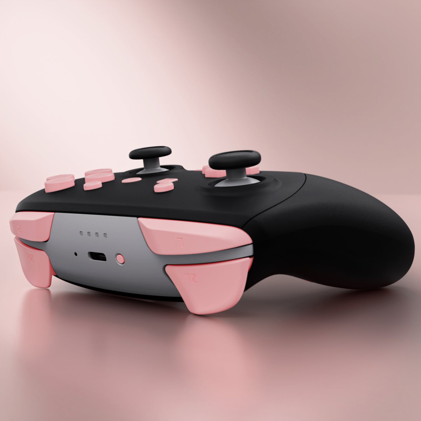 eXtremeRate Nintendo Switch 2 Proコントローラー用DIY交換フルセットボタン【パフィーピンク】