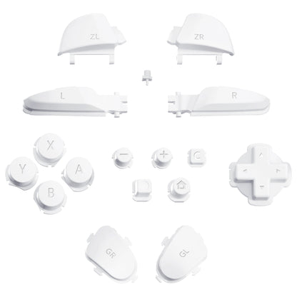 eXtremeRate Nintendo Switch 2 Proコントローラー用DIY交換フルセットボタン【ホワイト】