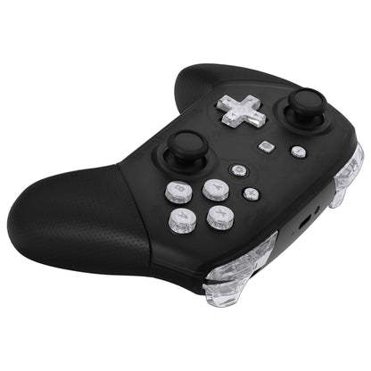 eXtremeRate Nintendo Switch Proコントローラー用DIY交換フルセットボタン【クリスタルクリア】