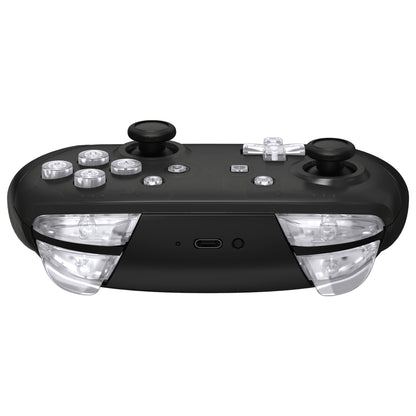 eXtremeRate Nintendo Switch Proコントローラー用DIY交換フルセットボタン【クリスタルクリア】