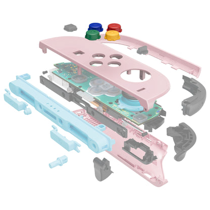 eXtremeRate Nintendo Switch 2対応ジョイコン交換フルセットシェルケース、ボタン付き - エッセンス版【チェリーブロッサムピンク】